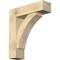 Ekena Millwork Thorton Block Rough Sawn Bracket w/ Offset Brace, Douglas Fir, 8"W x 28"D x 32"H BKT0806X28X32THR05RDF - alternate 1